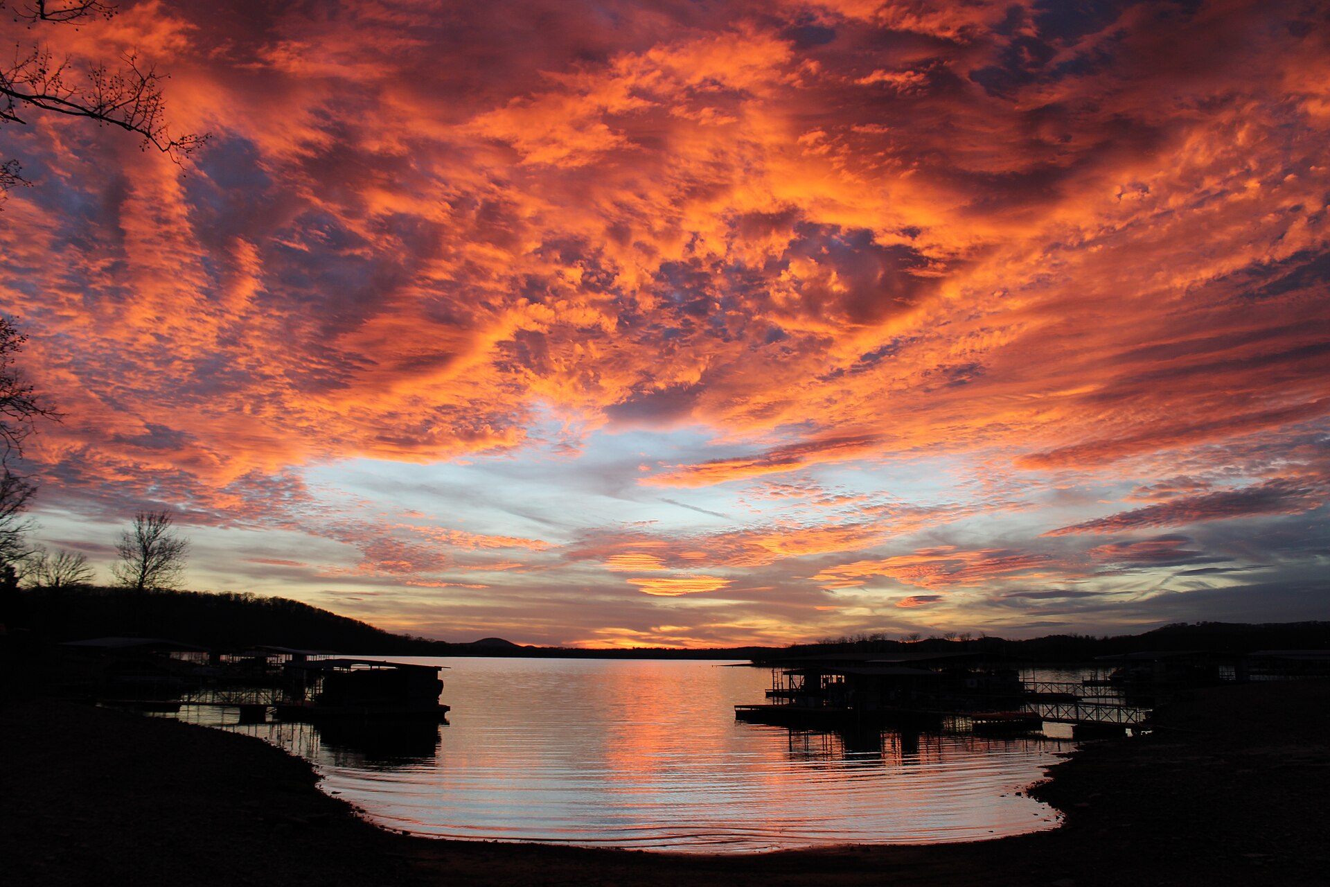 Sunset across Table Rock Lake in the Ozarks